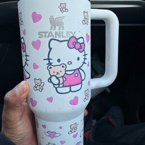 Stanley White and Pink Hello Kitty Mug